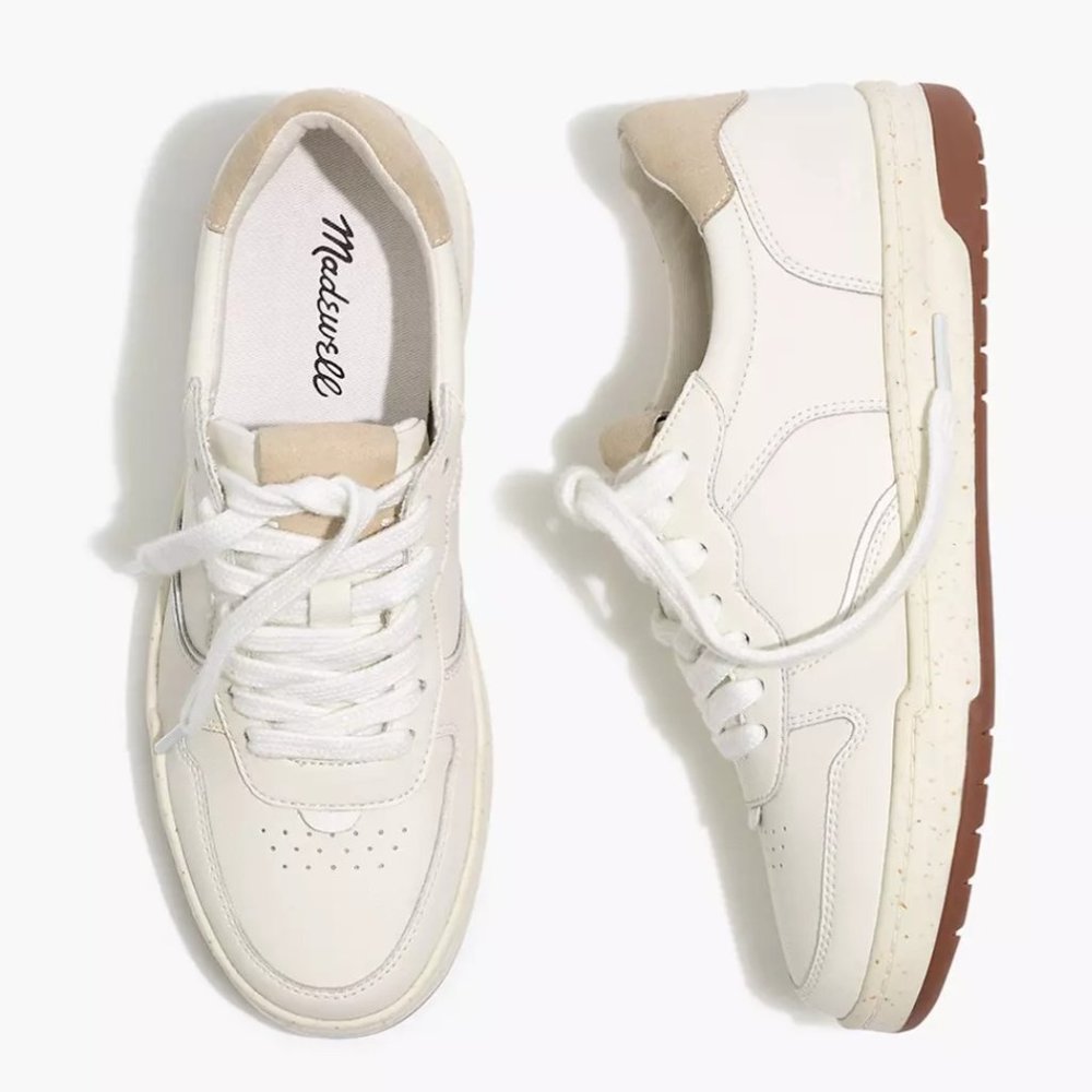 Madwell Court Sneakers in White Leather
